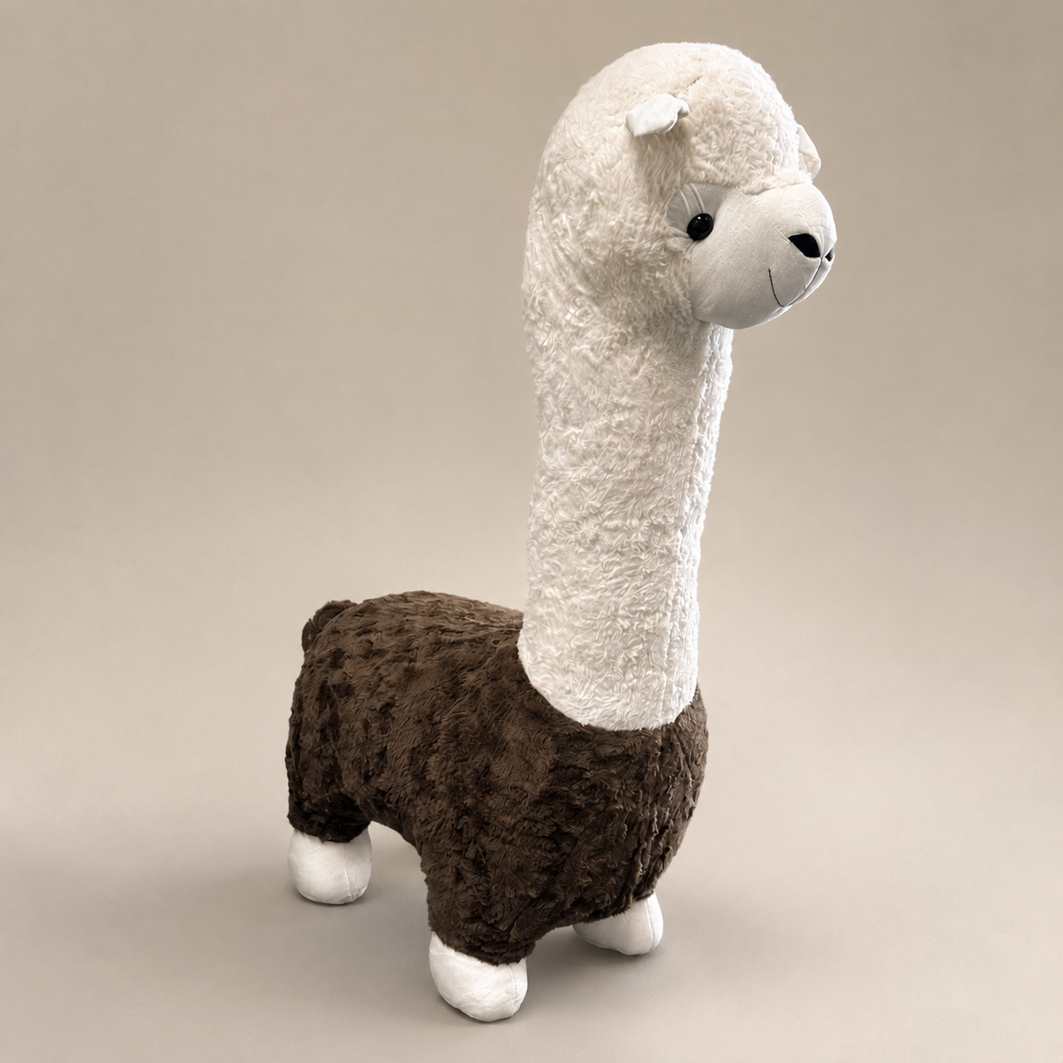 Sculptural Alpaca Stool