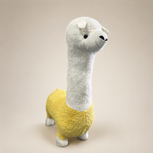 Sculptural Alpaca Stool