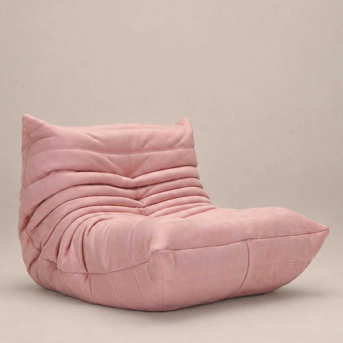 Faux Suede Upholstered Lounge Chair