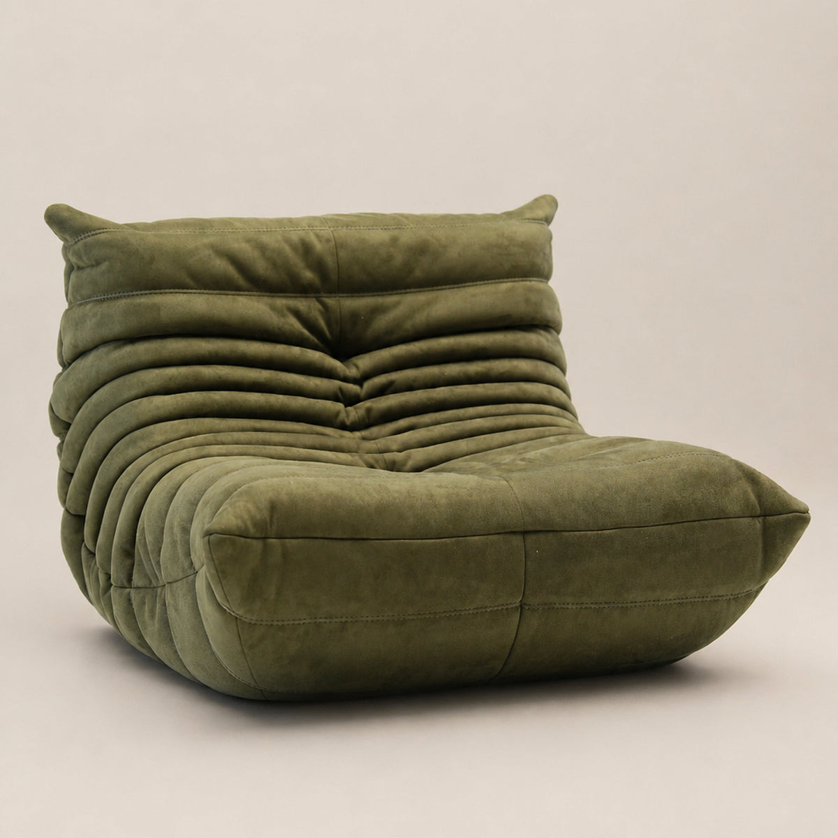Faux Suede Upholstered Lounge Chair