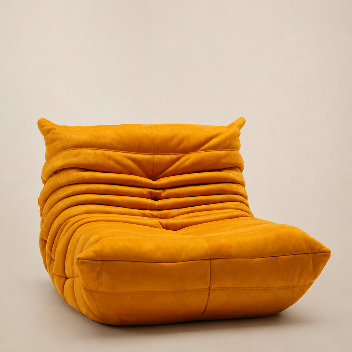 Faux Suede Upholstered Lounge Chair