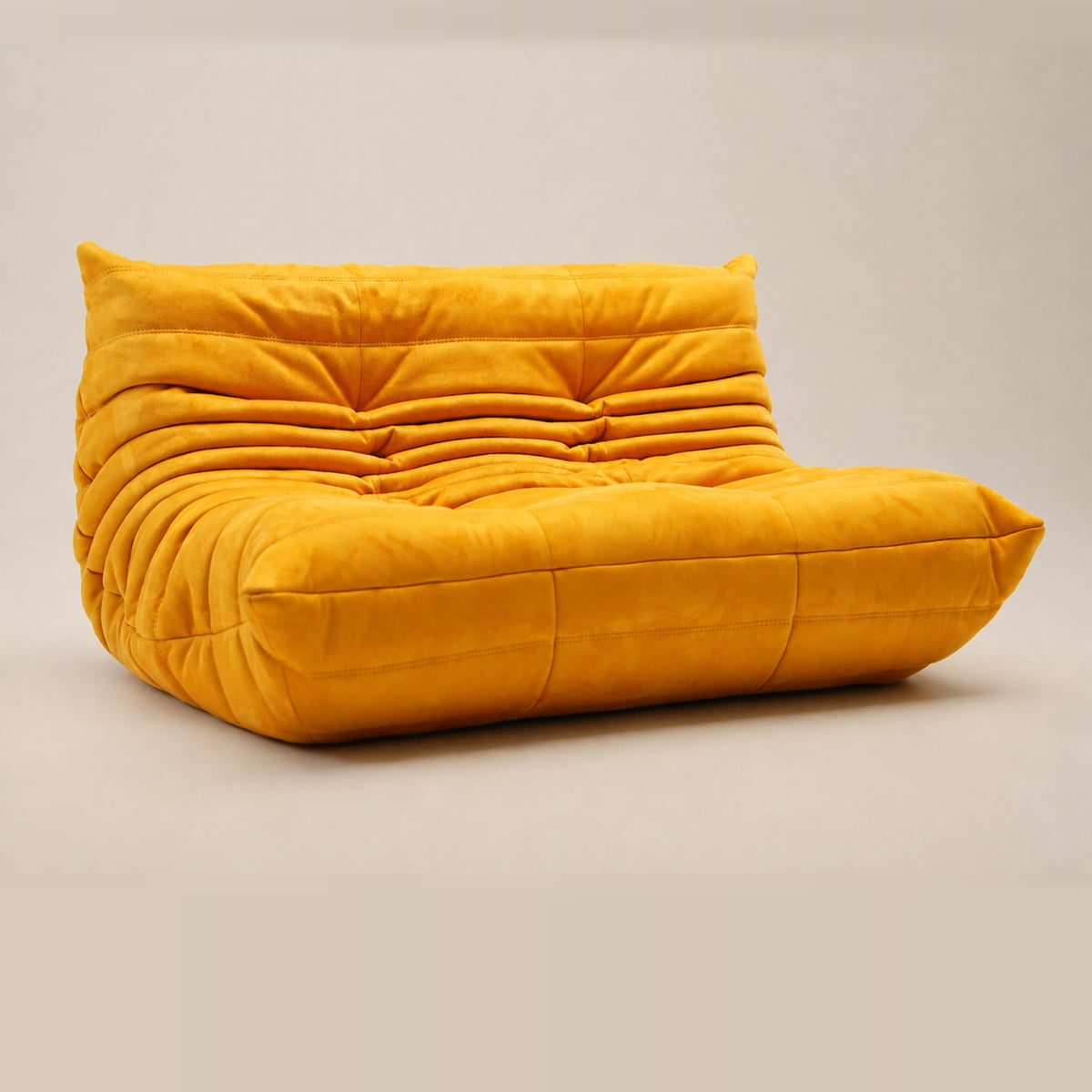 Faux Suede Upholstered 2 Seater Sofa