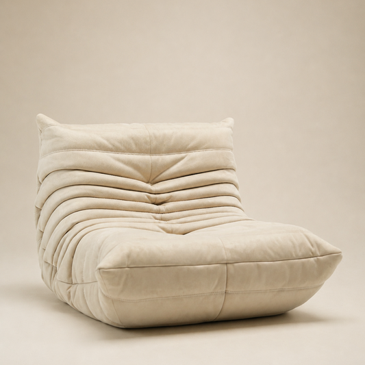 Faux Suede Upholstered Lounge Chair