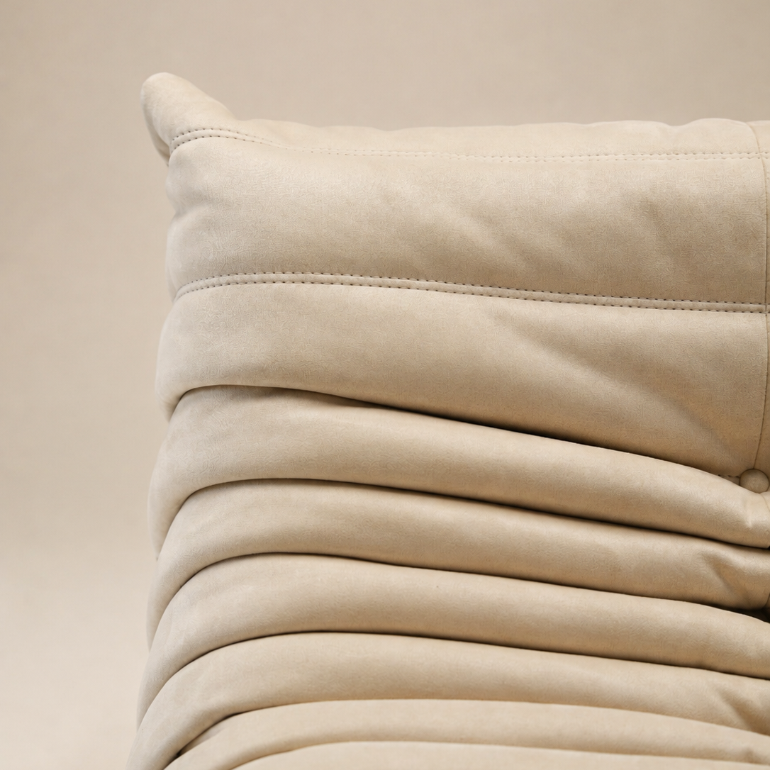 Faux Suede Upholstered Lounge Chair