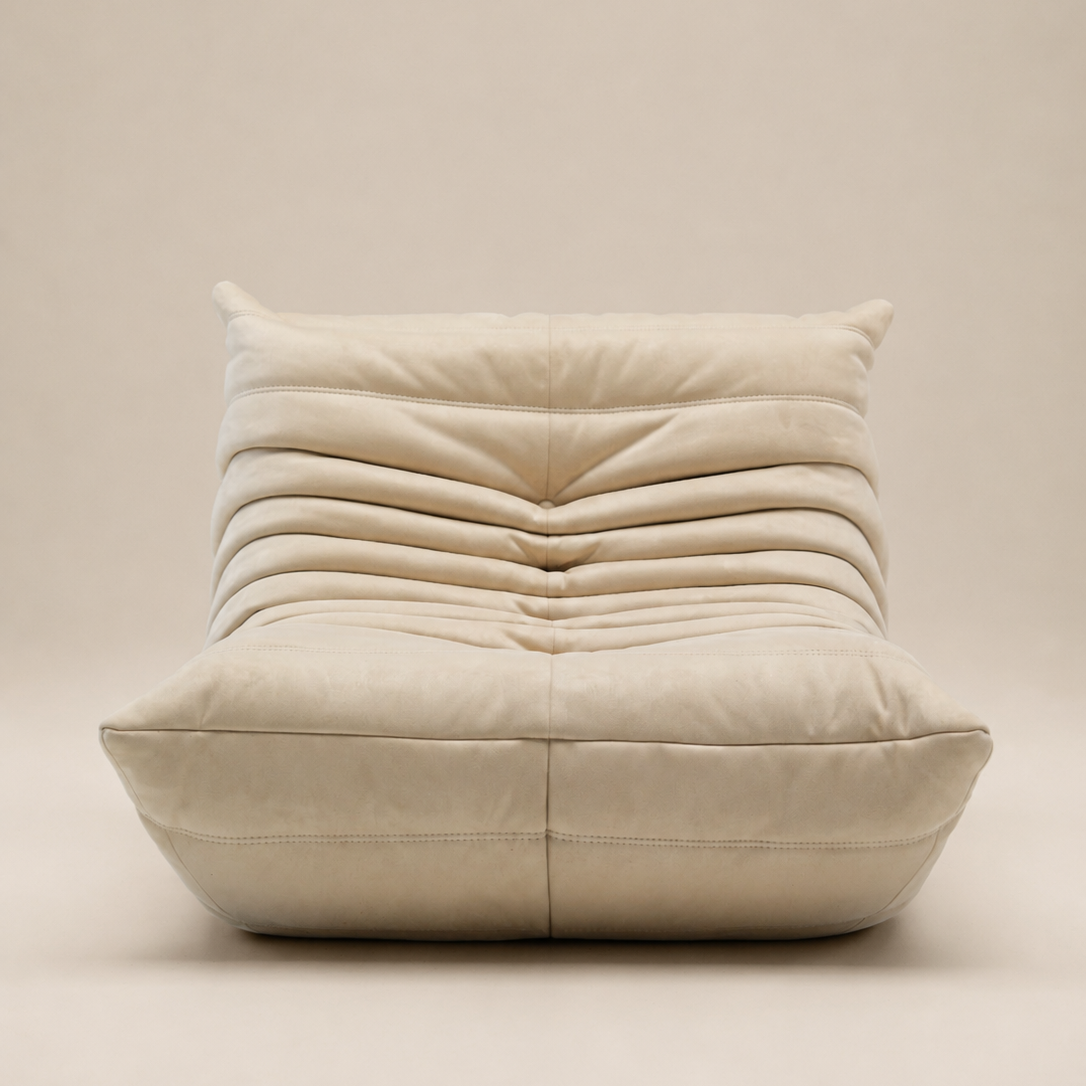 Faux Suede Upholstered Lounge Chair