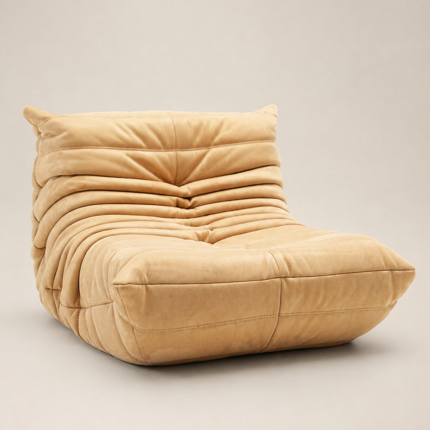 Faux Suede Upholstered Lounge Chair