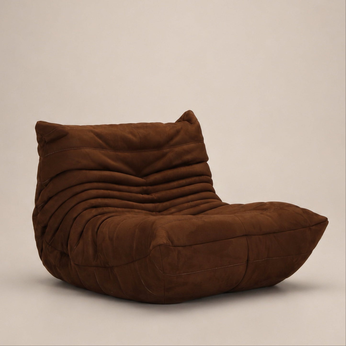 Faux Suede Upholstered Lounge Chair