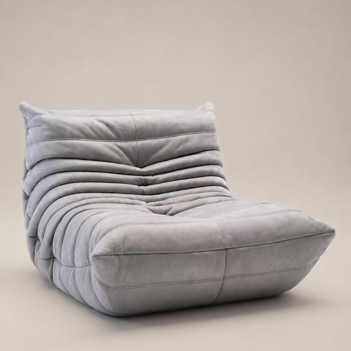 Faux Suede Upholstered Lounge Chair