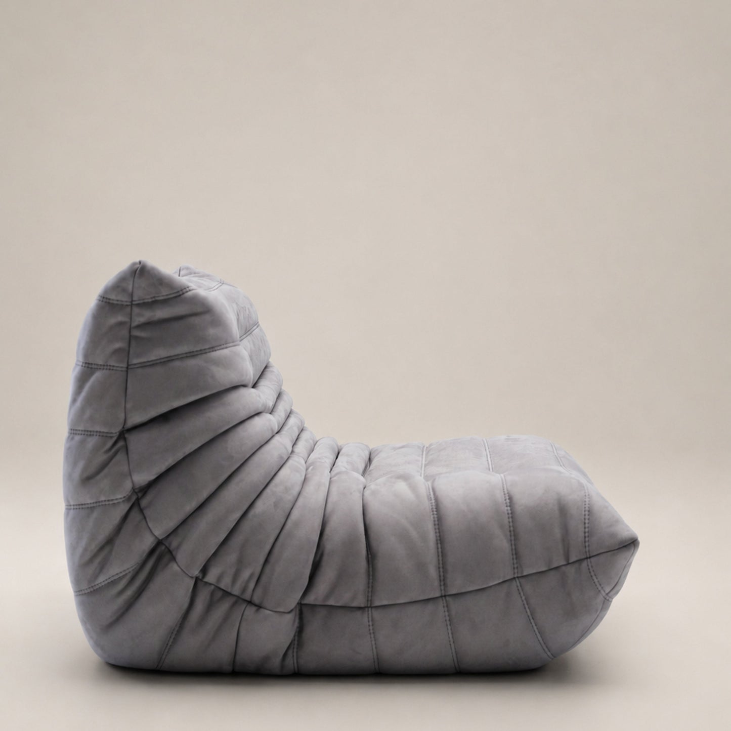 Faux Suede Upholstered Lounge Chair